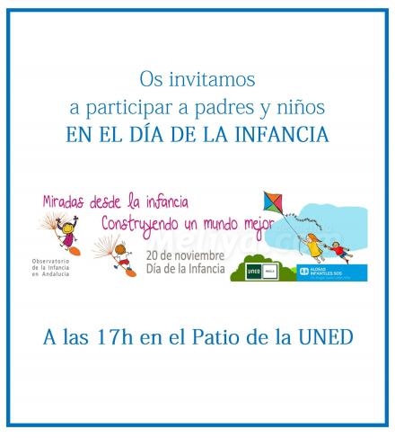La UNED celebra mañana miércoles el Día de la Infancia con actividades en el patio del Cen...